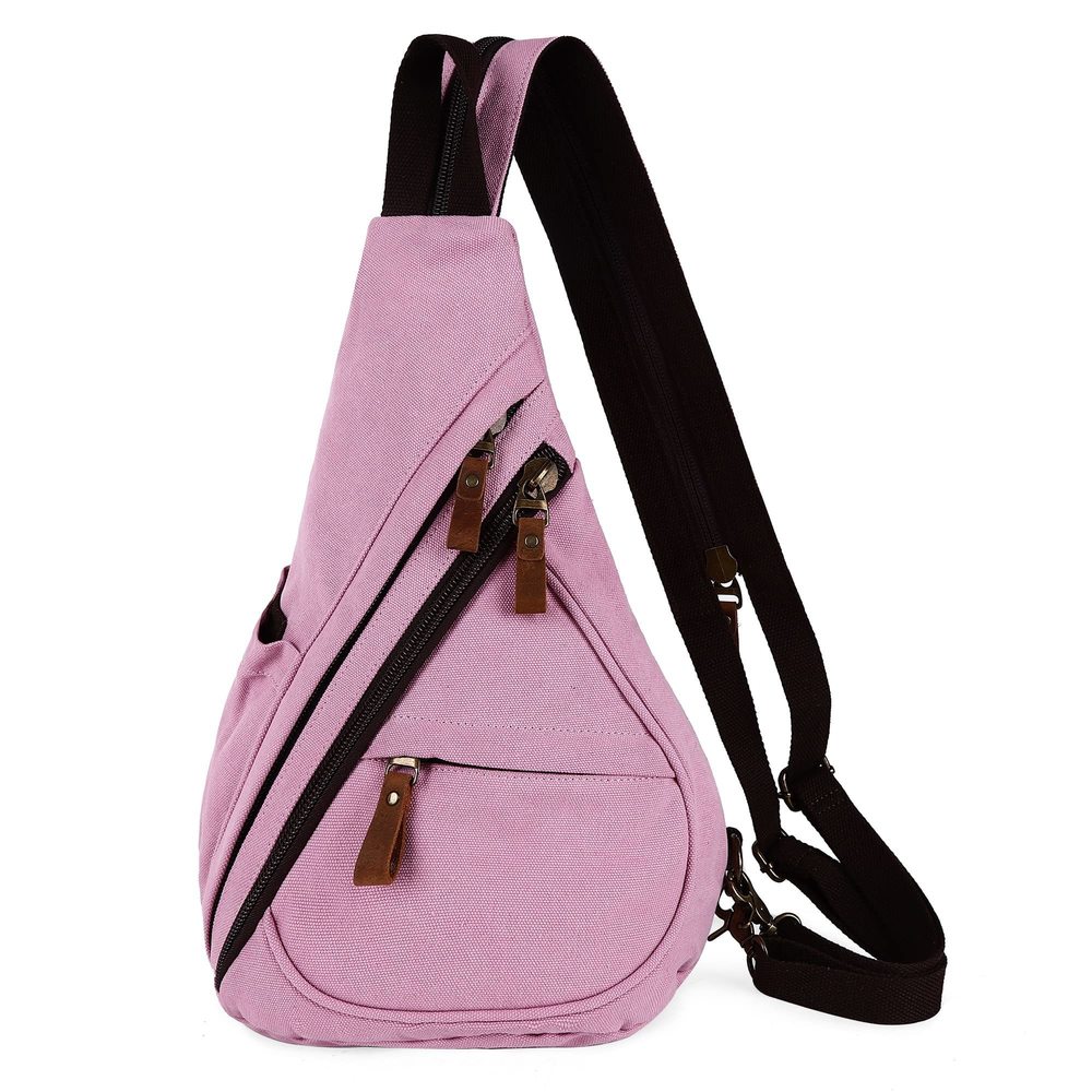 Canvas Sing Bag for Women Crossbody Bags Backpack Purse Rucksack Small💛